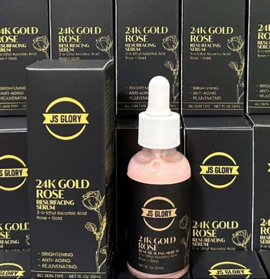 JS Glory Face Serum Organic 24k GoldRose Face Serum Anti Wrinkle Anti Ageing